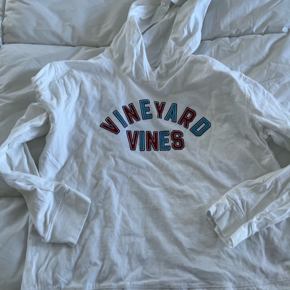 Vineyard Vines long sleeve White shirt with Hood